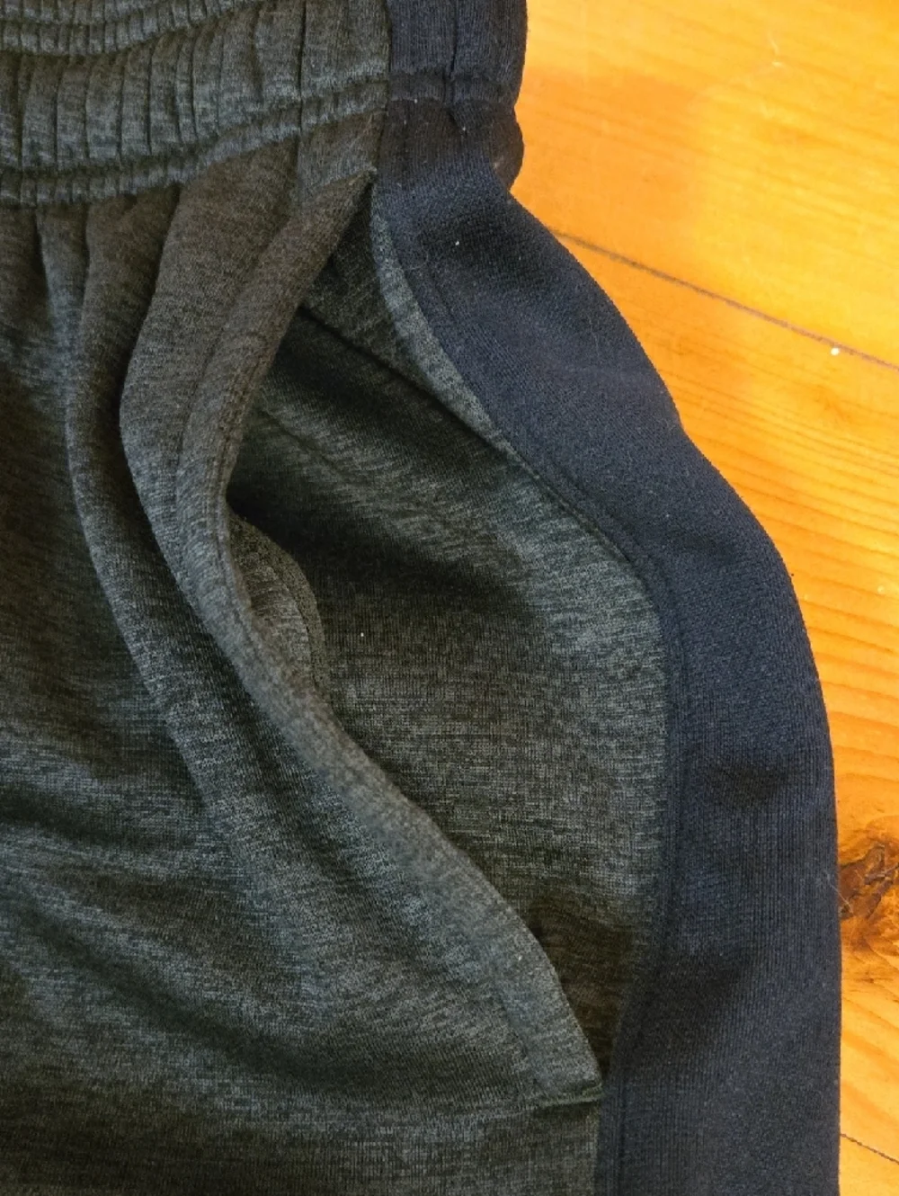 Under Armour Charcoal Gray Joggers with Black Side Panels - Picture 3 of 7